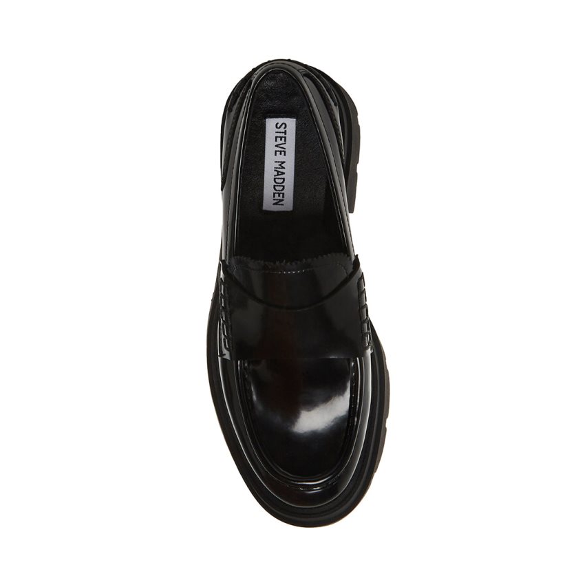 Zapatos Plataforma Steve Madden Gaven Cuero Mujer Negras | ES PU923E